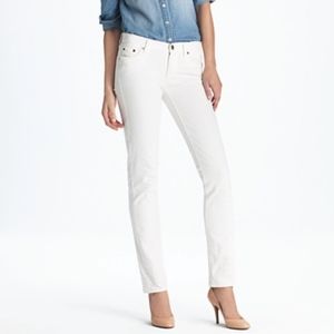 J.Crew white matchstick surplus jeans size 25